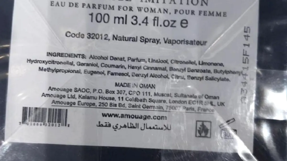 Substanță interzisă, găsită de ANPC în mai multe parfumuri