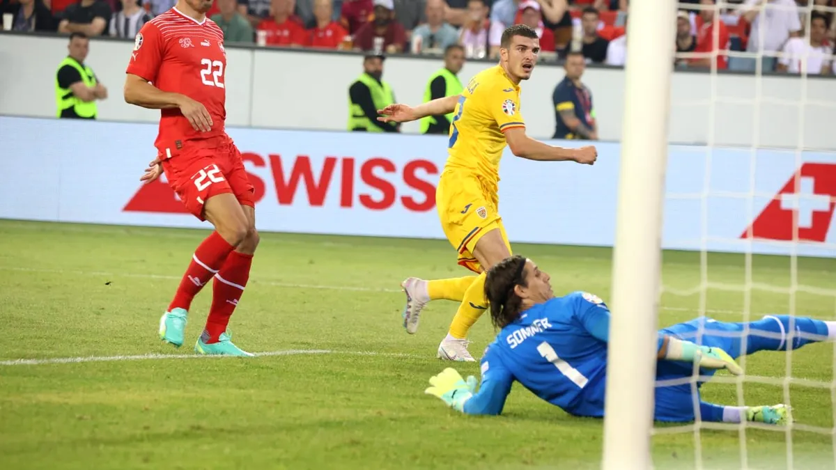 Elveția – România 2-2, în preliminariile EURO 2024. Fabulos!!! Mihăilă a marcat două goluri în finalul meciului