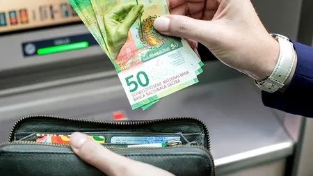 Moneda națională a continuat, miercuri, deprecierea față de francul elvețian