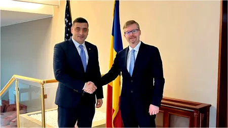 George Simion, întâlnire cu reprezentantul Ambasadei SUA în timpul discuțiilor de la Cotroceni