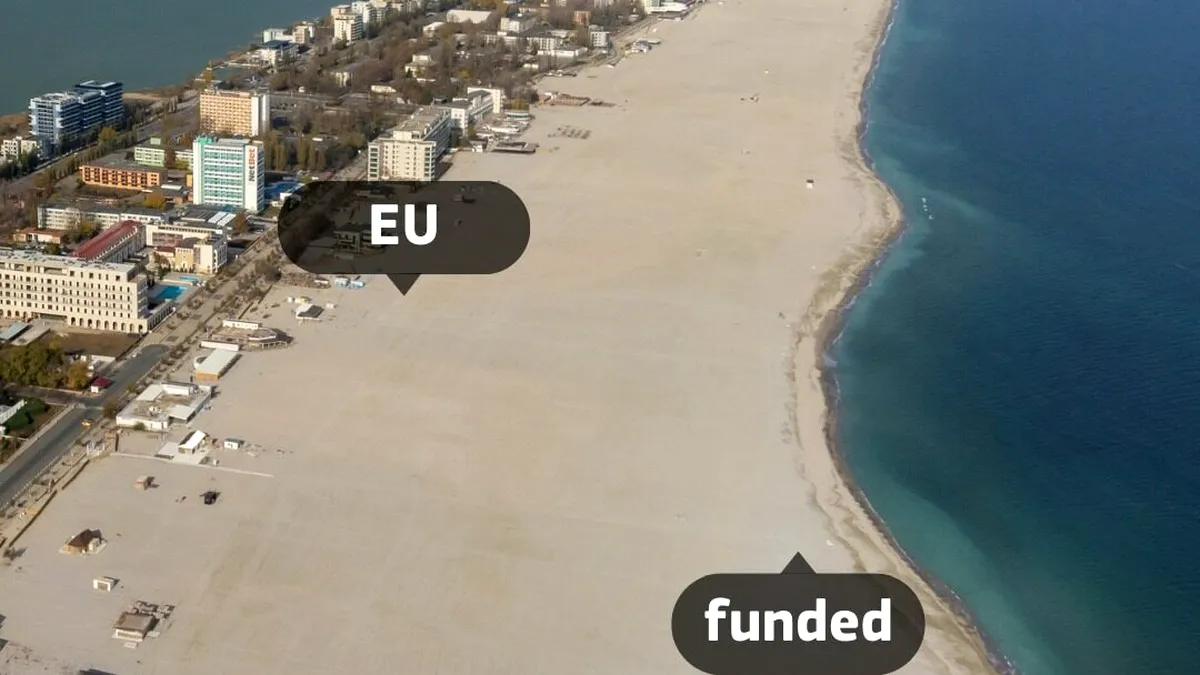 România a primit 600 de milioane de euro pentru reabilitarea plajelor, anunță Comisia Europeană