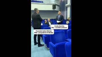 Zât și porci în Sala Consiliului: Scandal uriaș între PNL și PSD la Brăila (VIDEO)