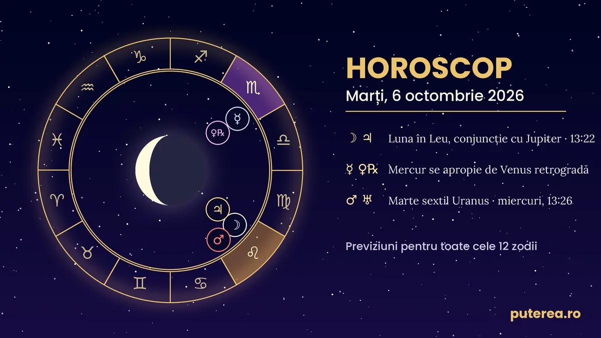 Horoscopul zilei de 6 octombrie 2026. Ce faci până la ora 13:22 contează