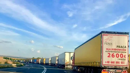 Continuă coșmarul șoferilor în Vama Giurgiu: bulgarii lucrează - din nou - la Podul Prieteniei