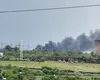Peste 500 de anvelope au luat foc, în judeţul Galaţi. A fost emis mesaj RO-Alert din cauza degajărilor mari de fum