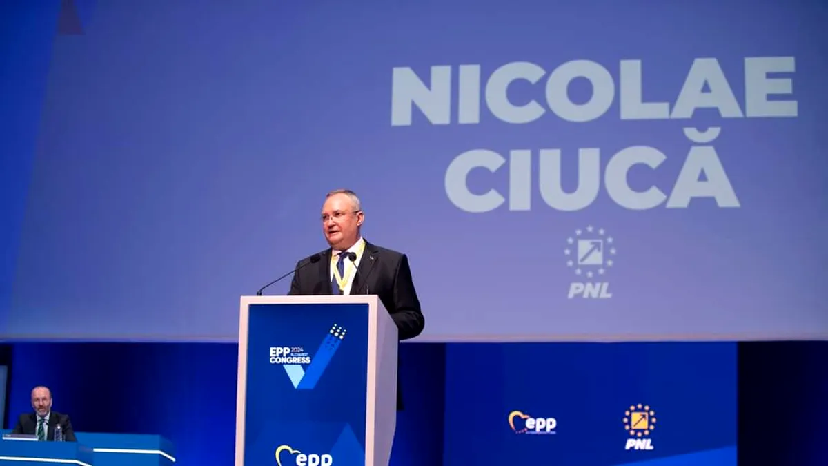 Ciucă a vorbit la congresul PPE despre pericolul destabilizării Uniunii Europene