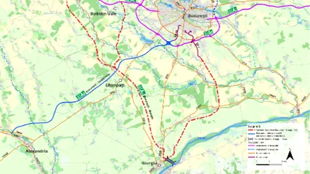 Start pentru București-Giurgiu, primul drum de mare viteză care se proiectează la frontiera cu Bulgaria