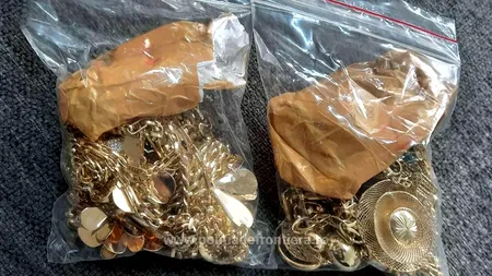 Giurgiu: Bijuterii de peste 100.000 de lei, confiscate de Poliția de Frontieră