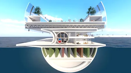 Cum arată „arca” - orașul plutitor al viitorului. Poate adăposti 40.000 de suflete VIDEO