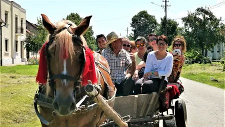 Interzis cu maşina pe uliţele din Viscri. Turiștii vor putea merge la pas sau cu căruța
