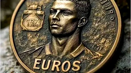 Numismați, săriți ! Se lansează moneda de 7 euro, cu Cristiano Ronaldo. Tirajul este ultra limitat