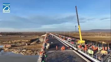 Umbrărescu accelerează lucrările: 50 km. noi pe Autostrada Moldovei înainte de Revelion