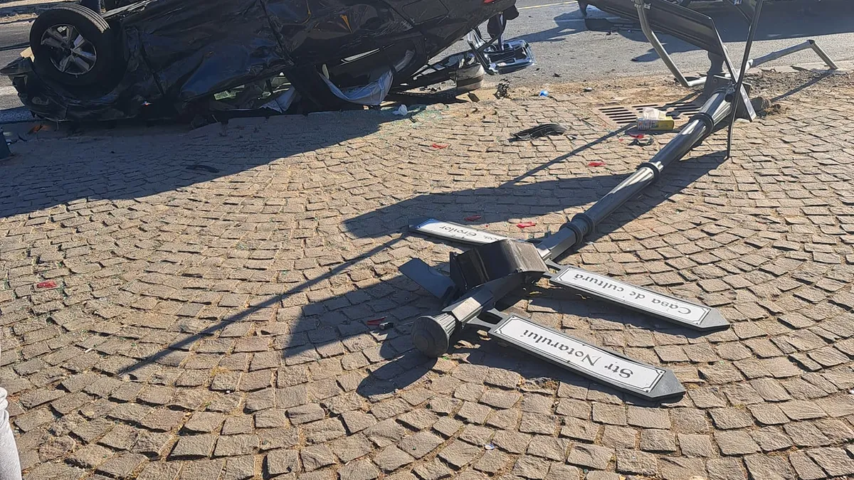 Accident grav în localitatea ilfoveană Moara Vlăsiei. Doi adulți și cinci copii au fost răniți (FOTO)