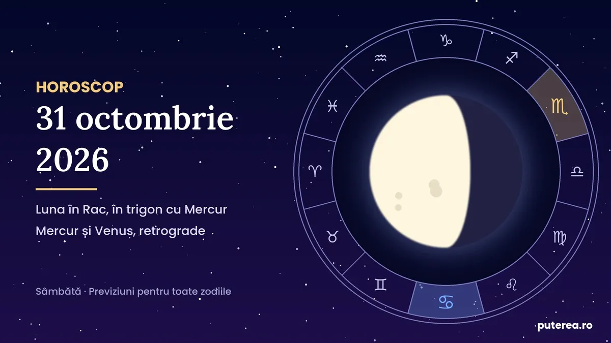 Horoscop sâmbătă, 31 octombrie 2026: zodiile care pot repara o relație chiar de dimineață