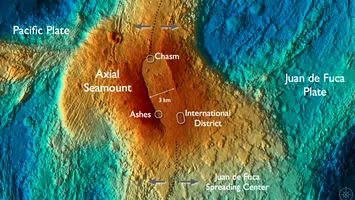 Descoperire importantă în adâncurile Pacificului: un vulcan misterios ar putea erupe în orice moment