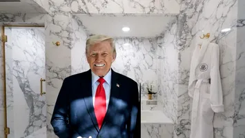 Renovare de lux la Casa Albă, marca Trump. Cum arată baia cu aur masiv și marmură alb-negru