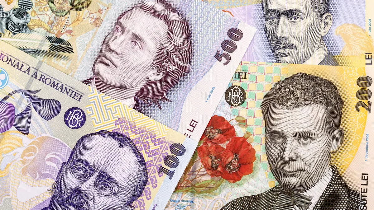 Cel mai slab leu din istorie: 4,9783 lei pentru un euro