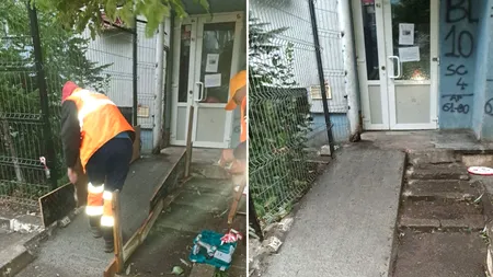 O nouă rampă de acces pentru persoanele cu dizabilități, pe Aleea Stogu din Sectorul 5