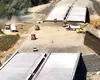 Mobilizare bună pe șantierul secțiuni 4 Tigveni – Curtea de Argeș a Autostrăzii Sibiu – Pitești. Porr pregătește asfaltul (VIDEO)