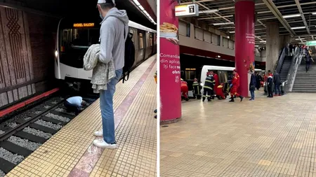 Un bărbat s-a aruncat în fața metroului la stația Aviatorilor, sensul spre Piața Victoriei