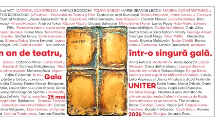 Teatrul românesc refuză să tacă: Gala Premiilor UNITER, ediția 34. Peste 300 de spectacole într-un an