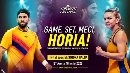 Horia Tecău şi Simona Halep vor juca un meci demonstrativ