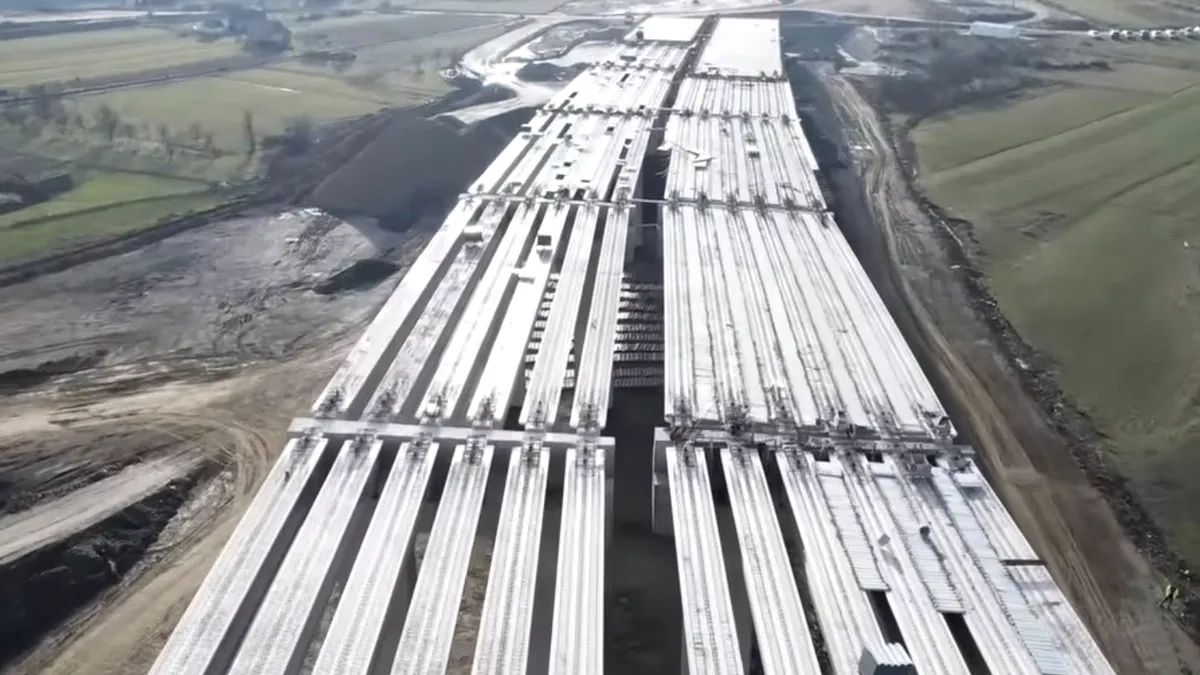 Ce progres s-a mai înregistrat pe A1 Sibiu - Pitești, prima autostradă care va traversa Carpații (VIDEO)