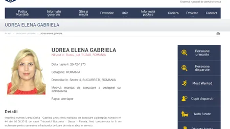 UPDATE: Elena Udrea, prinsă în Bulgaria după ce a fugit din România, unde a fost condamnată la 6 ani de închisoare