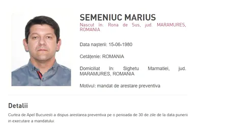 Marius Semeniuc, unul dintre membrii Grupării 