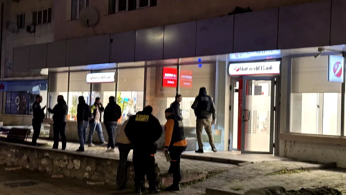 Jaf armat în această seară la o bancă din Călărași