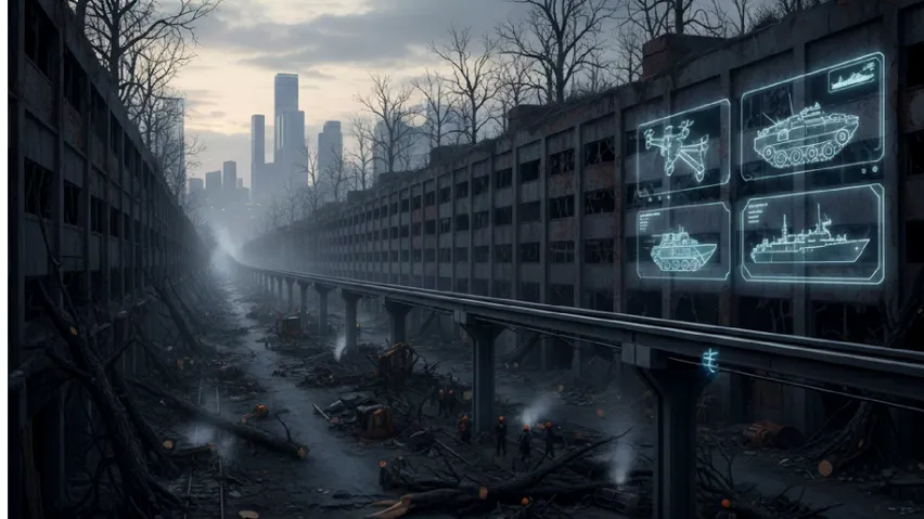 Proiectul „Ultimul Tren”: 11 miliarde de euro pentru a tăia copacii din fabricile de armament ale României