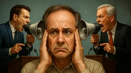 Stereofonia politică: cum ne vrăjesc simultan două voci care se contrazic