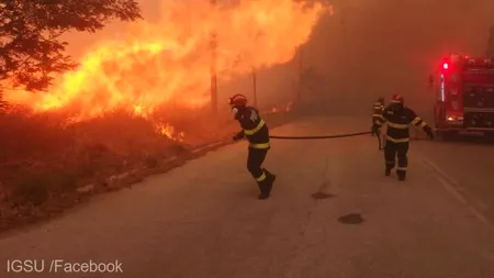 Brăila: Peste 160 ha de vegetaţie uscată, litieră şi stuf, arse într-o singură zi, în trei incendii