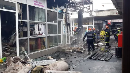 Incendiu la un magazin din Piața Veteranilor. Câte victime sunt VIDEO