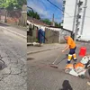 Lucrări de reparații pe strada Bega și strada Vredniciei în Sectorul 5