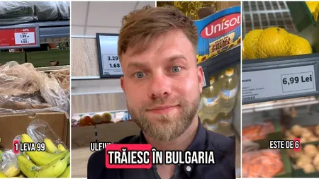 Sebi locuiește în Bulgaria, dar muncește în România și a arătat cât costă traiul de zi cu zi în fiecare dintre cele două ţări (VIDEO)