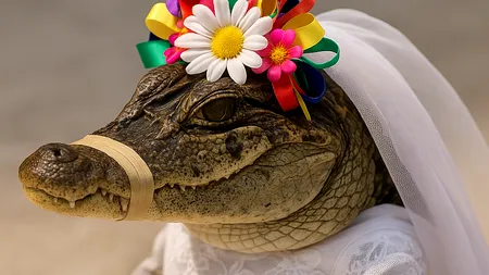 Și-au jurat iubire eternă. Primarul din Mexic care s-a căsătorit… cu un aligator (VIDEO)