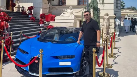 Opulență fără limite la o nuntă din Timișoara: Mirii au primit un Bugatti Chiron de peste 3 milioane de euro (VIDEO)