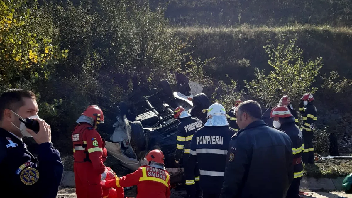 Vrancea: Angajat ISU, mort într-un accident. Un copil de zece ani, rănit