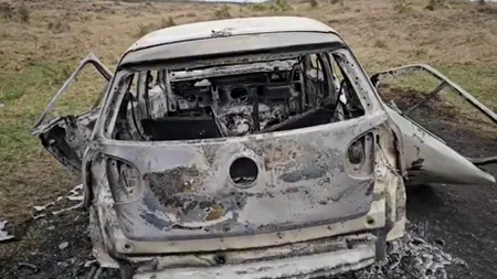 Anchetatorii fac lumină în cazul cadavrelor găsite într-o maşină arsă: Crimă urmată de sinucidere