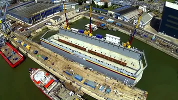 Un mare șantier naval va deveni militar. Acum produce mai mult pentru străini