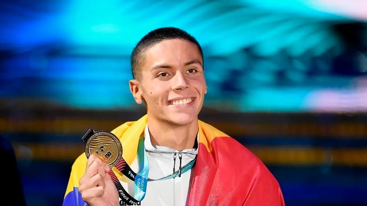 David Popovici câștigă aurul la Campionatul European de înot de la Belgrad