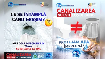 „Canalizarea nu este coș de gunoi”: lecția pe care HIDRO PRAHOVA o repetă prahovenilor