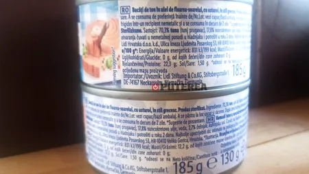 Pericolul din conservele de ton. Consumatorii să fie extrem de atenți