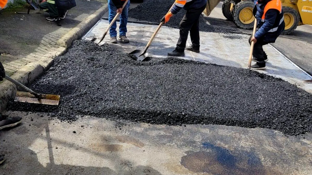 Reparații pe strada Ionescu Cristea din Sectorul 5