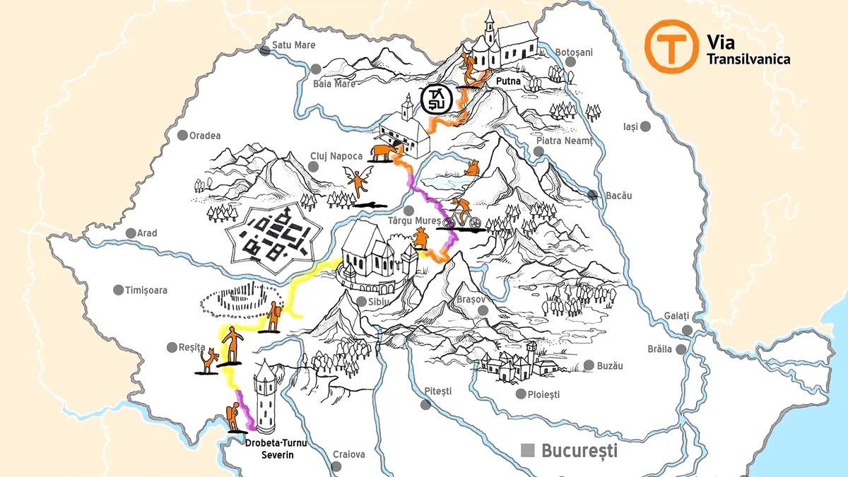 E.ON a susţinut amenajarea a 100 kilometri din Via Transilvanica în judeţul Caraş-Severin, cu sprijinul clienţilor grupului