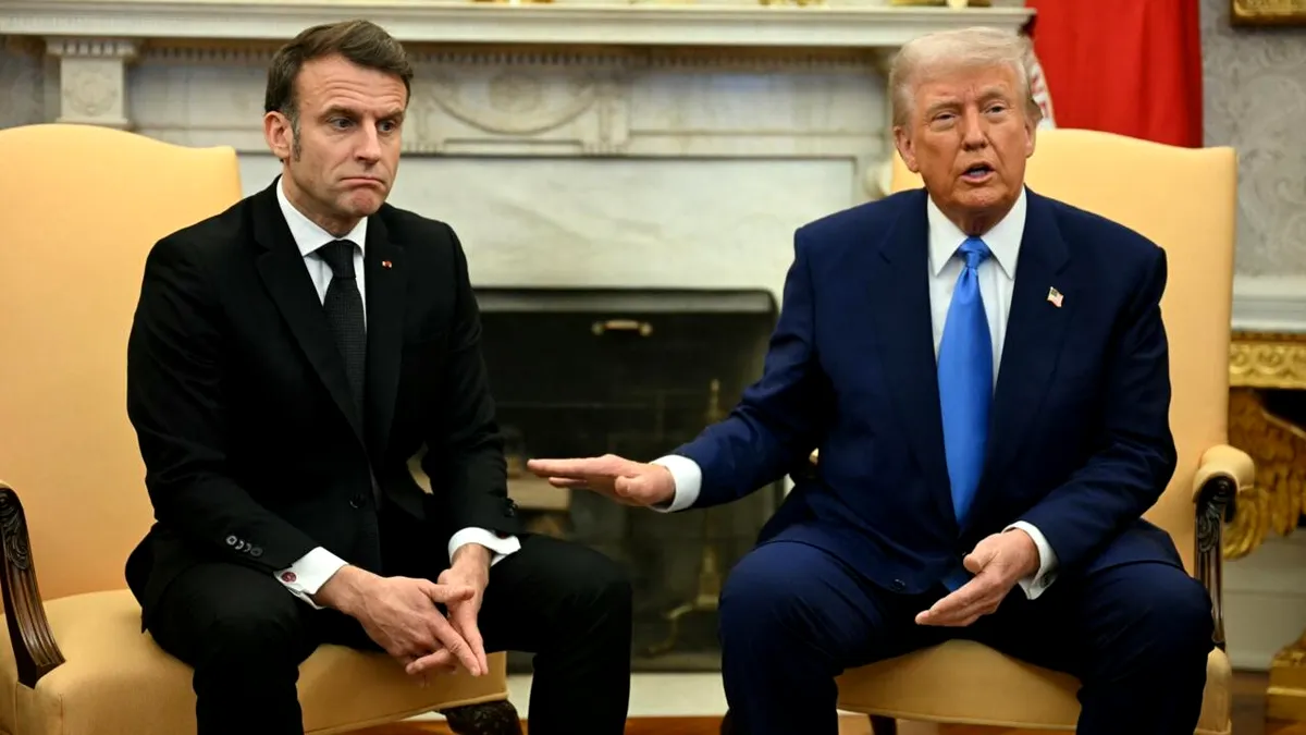 Trump-Macron: Întâlnire de gradul III la Casa Albă