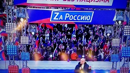 La opt ani de la anexarea Crimeei: Mare festival pe stadion, la Moscova. Vladimir Putin s-a adresat mulțimii (VIDEO)