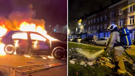 La Bruxelles, anul a început cu flăcări și haos. Nici la Anvers nu e liniște! (Video)