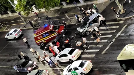 Accident pe Șoseaua Olteniței din Capitală, două mașini avariate grav (Foto)
